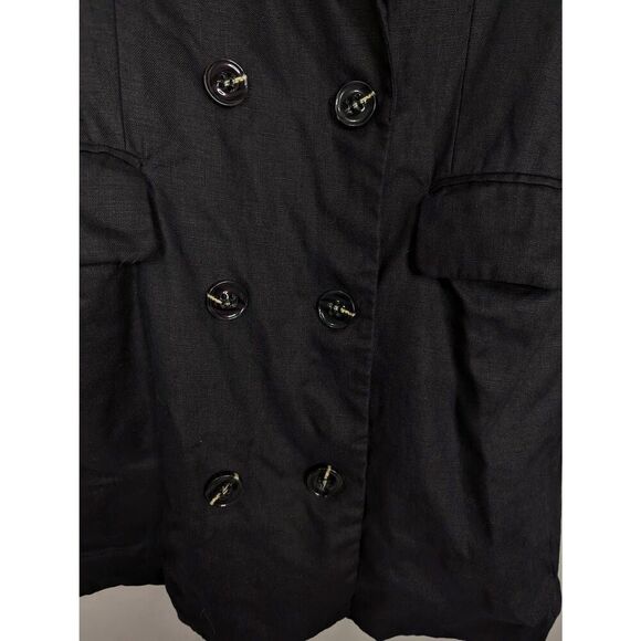 Reformation Maxwell linen black blazer dress Medium - Picture 5 of 10